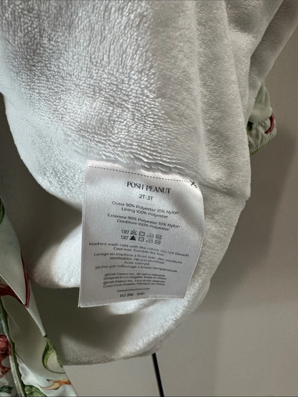 Posh Peanut Dino Hoodie Towel Robe